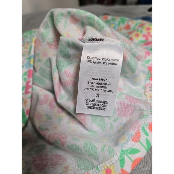 NWT Girls Strawberry Print Short Sleeve Tee Size 2T - Picture 2 of 2